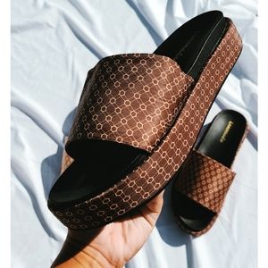 Nude Collection Brown Slide Sandal